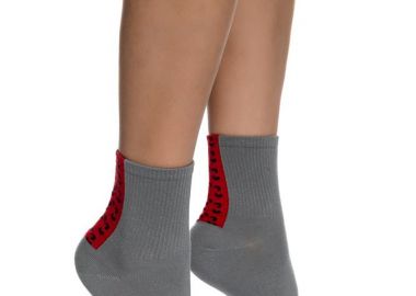 ΓΥΝΑΙΚΕΙΑ ΒΑΜΒΑΚΕΡΗ ΚΑΛΤΣΑ ΜΕ ΣΧΕΔΙΟ ΠΙΣΩ 3132-2 ΓΚΡΙ - INIZIO - 