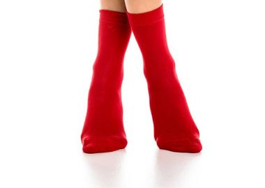 ΓΥΝΑΙΚΕΙΑ ΒΑΜΒΑΚΕΡΗ ΜΟΝΟΧΡΩΜΗ ΚΑΛΤΣΑ 3111 ΚΟΚΚΙΝΟ - INIZIO - 