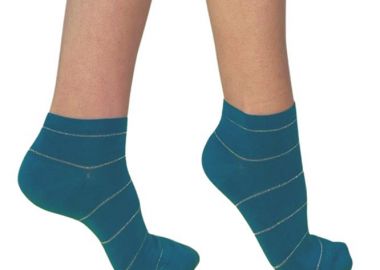 ΓΥΝΑΙΚΕΙΑ BAMBOO ΗΜΙΚΟΝΤΗ ΚΑΛΤΣΑ ΜΕ ΣΧΕΔΙΟ ΛΕΠΤΗ ΡΙΓΑ ΓΚΛΙΤΕΡ 3910-1 ΠΕΤΡΟΛ - INIZIO - 