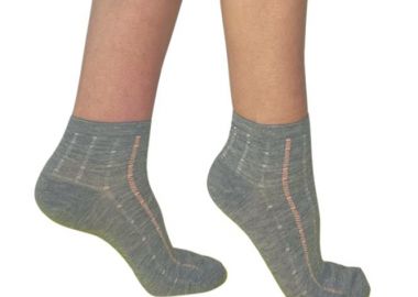 ΓΥΝΑΙΚΕΙΑ BAMBOO ΗΜΙΚΟΝΤΗ ΚΑΛΤΣΑ ΜΕ ΣΧΕΔΙΟ ΡΙΓΕΣ 3910-2 ΓΚΡΙ - Inizio - 