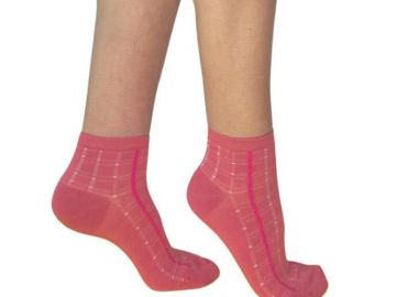 ΓΥΝΑΙΚΕΙΑ BAMBOO ΗΜΙΚΟΝΤΗ ΚΑΛΤΣΑ ΜΕ ΣΧΕΔΙΟ ΡΙΓΕΣ 3910-2 ΚΟΡΑΛΙ - Inizio - 