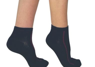 ΓΥΝΑΙΚΕΙΑ BAMBOO ΗΜΙΚΟΝΤΗ ΚΑΛΤΣΑ ΜΕ ΣΧΕΔΙΟ ΡΙΓΕΣ 3910-2 ΜΑΥΡΟ - Inizio - 