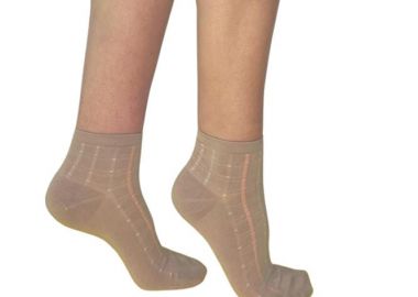 ΓΥΝΑΙΚΕΙΑ BAMBOO ΗΜΙΚΟΝΤΗ ΚΑΛΤΣΑ ΜΕ ΣΧΕΔΙΟ ΡΙΓΕΣ 3910-2 ΜΠΕΖ - Inizio - 