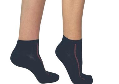 ΓΥΝΑΙΚΕΙΑ BAMBOO ΗΜΙΚΟΝΤΗ ΚΑΛΤΣΑ ΜΕ ΣΧΕΔΙΟ ΡΙΓΕΣ 3910-2 ΜΠΛΕ - Inizio - 