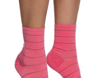 ΓΥΝΑΙΚΕΙΑ ΒΑΜΒΟΟ ΚΑΛΤΣΑ INIZIO ΜΕ ΣΧΕΔΙΟ ΛΕΠΤΗ ΡΙΓΑ LUREX 3133-3 ΡΟΖ - INIZIO - 