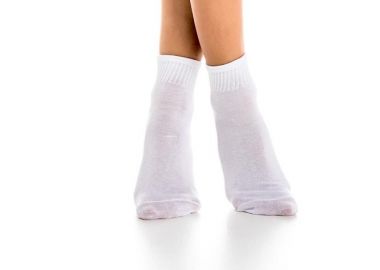 ΓΥΝΑΙΚΕΙΑ ΗΜΙΚΟΝΤΗ ΒΑΜΒΑΚΕΡΗ ΜΟΝΟΧΡΩΜΗ ΚΑΛΤΣΑ 3900 ΛΕΥΚΟ - Inizio - 