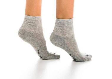 ΓΥΝΑΙΚΕΙΑ ΗΜΙΚΟΝΤΗ ΜΟΝΟΧΡΩΜΗ ΚΑΛΤΣΑ ΜΙΣΗ ΠΕΤΣΕΤΑ 3903 ΓΚΡΙ - INIZIO - 