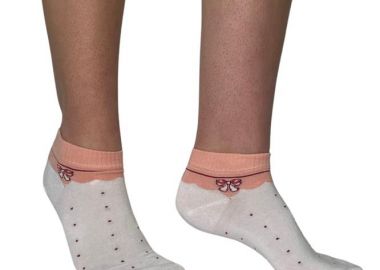 ΓΥΝΑΙΚΕΙΑ ΚΟΦΤΗ BAMBOO ΚΑΛΤΣΑ INIZIO ME ΣΧΕΔΙΟ ΦΙΟΓΚΟ 3830 ΛΕΥΚΟ - INIZIO - 