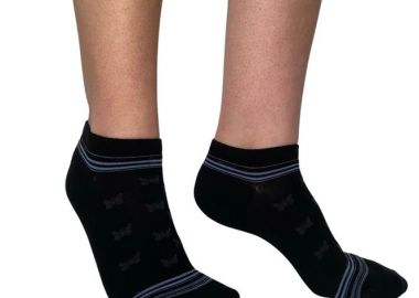 ΓΥΝΑΙΚΕΙΑ ΚΟΦΤΗ BAMBOO ΚΑΛΤΣΑ INIZIO ME ΣΧΕΔΙΟ ΠΕΤΑΛΟΥΔΕΣ 3831 ΜΑΥΡΟ - INIZIO - 