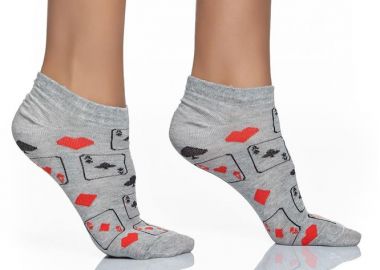 ΓΥΝΑΙΚΕΙΑ ΚΟΦΤΗ ΚΑΛΤΣΑ INIZIO ΣΧΕΔΙΟ ΤΡΑΠΟΥΛΟΧΑΡΤΑ 3811-2 ΓΚΡΙ - INIZIO - 