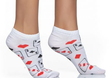 ΓΥΝΑΙΚΕΙΑ ΚΟΦΤΗ ΚΑΛΤΣΑ INIZIO ΣΧΕΔΙΟ ΤΡΑΠΟΥΛΟΧΑΡΤΑ 3811-2 ΛΕΥΚΟ - INIZIO - 