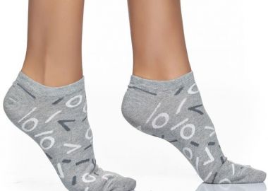 ΓΥΝΑΙΚΕΙΑ ΚΟΦΤΗ ΚΑΛΤΣΑ ΜΕ ΣΧΕΔΙΟ LOGO INIZIO 3812 ΓΚΡΙ - INIZIO - 