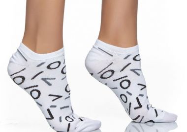 ΓΥΝΑΙΚΕΙΑ ΚΟΦΤΗ ΚΑΛΤΣΑ ΜΕ ΣΧΕΔΙΟ LOGO INIZIO 3812 ΛΕΥΚΟ - INIZIO - 