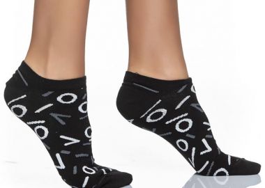 ΓΥΝΑΙΚΕΙΑ ΚΟΦΤΗ ΚΑΛΤΣΑ ΜΕ ΣΧΕΔΙΟ LOGO INIZIO 3812 ΜΑΥΡΟ - INIZIO - 