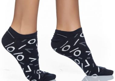 ΓΥΝΑΙΚΕΙΑ ΚΟΦΤΗ ΚΑΛΤΣΑ ΜΕ ΣΧΕΔΙΟ LOGO INIZIO 3812 ΜΠΛΕ - INIZIO - 