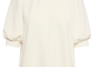 ΓΥΝΑΙΚΕΙΑ ΜΠΛΟΥΖΑ MY ESSENTIAL THE PUFF ΛΕΥΚΟ - MY ESSENTIAL WARDROBE - 