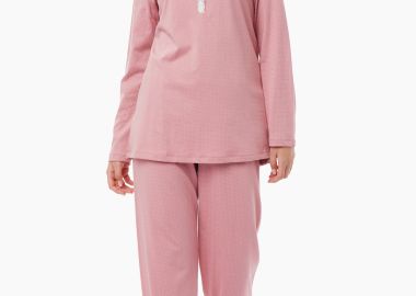 ΓΥΝΑΙΚΕΙΑ ΠΥΤΖΑΜΑ ΧΕΙΜΕΡΙΝΗ ΜΕ ΠΑΤΙΛΕΤΑ DOTS ΡΟΖ-ΕΚΡΟΥ ΠΟΥΑ 90-52066-359 Ροζ - Minerva - 