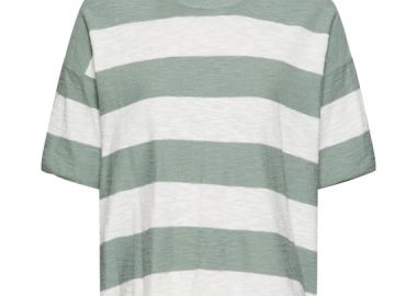 ΓΥΝΑΙΚΕΙΟ BOXY T-SHIRT CAMEL ACTIVE ΡΙΓΕ ΠΡΑΣΙΝΟ - CAMEL ACTIVE - 