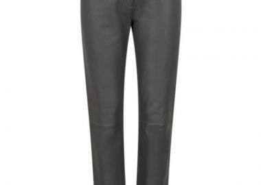 ΓΥΝΑΙΚΕΙΟ ΕΦΑΡΜΟΣΤΟ ΔΕΡΜΑΤΙΝΟ ΠΑΝΤΕΛΟΝΙ FREE OAKWOOD ΣΚΟΥΡΟ ΓΚΡΙ - OAKWOOD - 