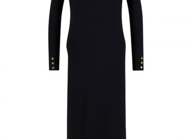 ΓΥΝΑΙΚΕΙΟ ΦΟΡΕΜΑ OLIVIOS MIDI DRESS BARBOUR INTERNATIONAL ΚΑΝΟΝΙΚΗ ΓΡΑΜΜΗ ΜΑΥΡΟ - BARBOUR INTERNATIONAL - 