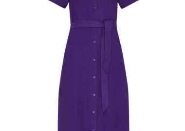 ΓΥΝΑΙΚΕΙΟ ΦΟΡΕΜΑ ΠΟΥΚΑΜΙΣΟ VILEBREQUIN ΛΙΝΟ MIDI ΜΩΒ - VILEBREQUIN - 