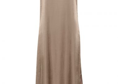 ΓΥΝΑΙΚΕΙΟ ΜΑΞΙ ΦΟΡΕΜΑ MY ESSENTIAL WARDROBE ESTELLE LONG DRESS ΚΑΝΟΝΙΚΗ ΓΡΑΜΜΗ ΚΑΦΕ - MY ESSENTIAL WARDROBE - 
