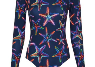 ΓΥΝΑΙΚΕΙΟ ΟΛΟΣΩΜΟ ΜΑΚΡΥΜΑΝΙΚΟ RASHGUARD VILEBREQUIN DISCO STARS ΣΚΟΥΡΟ ΜΠΛΕ - VILEBREQUIN - 