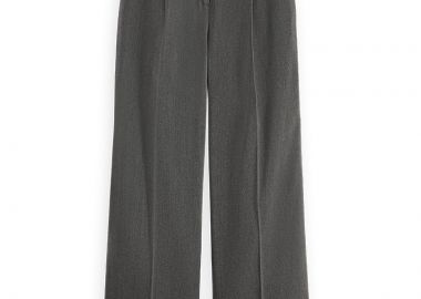 ΓΥΝΑΙΚΕΙΟ ΠΑΝΤΕΛΟΝΙ ROSE HIGH RISE WIDE LEG HERRINGBONE SCOTCH & SODA ΚΑΝΟΝΙΚΗ ΓΡΑΜΜΗ ΑΝΘΡΑΚΙ - SCOTCH & SODA - 