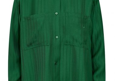 ΓΥΝΑΙΚΕΙΟ ΠΟΥΚΑΜΙΣΟ MMWEINA SEMI TALE MOS MOSH ΜΕ ΤΣΕΠΕΣ ΚΑΝΟΝΙΚΗ ΓΡΑΜΜΗ ΠΡΑΣΙΝΟ - MOS MOSH - 