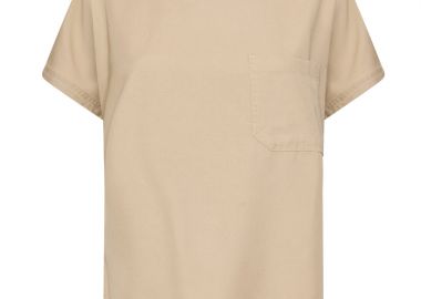 ΓΥΝΑΙΚΕΙΟ T-SHIRT CAMEL ACTIVE ΜΕ ΤΣΕΠΗ ΜΠΕΖ - CAMEL ACTIVE - 