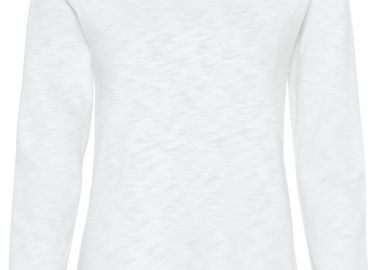 ΓΥΝΑΙΚΕΙΟ T-SHIRT ΜΑΚΡΥΜΑΝΙΚΟ CAMEL ACTIVE ΚΑΝΟΝΙΚΗ ΓΡΑΜΜΗ ΛΕΥΚΟ - CAMEL ACTIVE - 