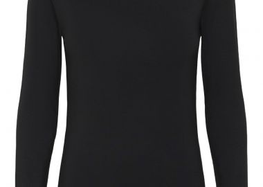 ΓΥΝΑΙΚΕΙΟ T-SHIRT VistaMW Boat Neck ΜΑΚΡΥΜΑΝΙΚΟ MY ESSENTIAL ΚΑΝΟΝΙΚΗ ΓΡΑΜΜΗ ΜΑΥΡΟ - MY ESSENTIAL WARDROBE - 