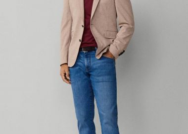 Hackett ανδρικό τζιν παντελόνι πεντάτσεπο Slim Fit - HM212709R Denim Blue - HACKETT - 