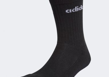 HALF-CUSHIONED CREW SOCKS 3 PAIRS ΜΑΥΡΟ - ADIDAS SPORT INSPIRED - 