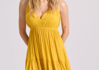 Halter neck mini φόρεμα με ανοιχτή πλάτη - FUNKY BUDDHA - 