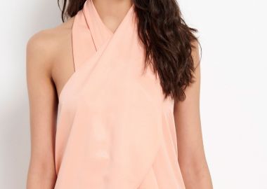 Halter neck top από βισκόζη - FUNKY BUDDHA - 