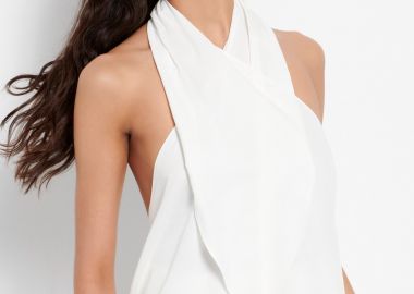 Halter neck top από βισκόζη - FUNKY BUDDHA - 