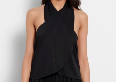 Halter neck top από βισκόζη - FUNKY BUDDHA - 