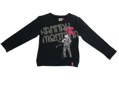 HANNAH MONTANA ΠΑΙΔΙΚΗ ΜΑΚΡΥΜΑΝΙΚΗ ΜΠΛΟΥΖΑ 0129 – μαύρο ΜΑΥΡΟ - OEM - 