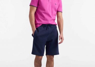 Harmont & Blaine ανδρική βερμούδα με ελαστική μέση Regular Fit - FRQ199021920 Μπλε Σκούρο - HARMONT & BLAINE - 