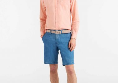 Harmont & Blaine ανδρική denim βερμούδα Regular Fit - BRQ025059465C58 Denim Blue - HARMONT & BLAINE - 