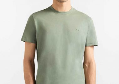 Harmont & Blaine ανδρικό T-shirt με λογότυπο Regular Fit - IRQ400021055 Πράσινο Ανοιχτό - HARMONT & BLAINE - 
