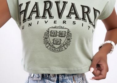 HARVARD MINT CROP TSHIRT - sense-shop - 
