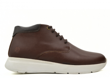 HAWKINS ΑΝΔΡΙΚΟ ΔΕΡΜΑΤΙΝΟ BOOTS 8424 D.BROWN - HAWKINS PREMIUM - 