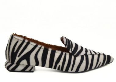 HAWKINS ΓΥΝΑΙΚΕΙΟ ΔΕΡΜΑΤΙΝΟ LOAFER PAR46 ZEBRA - HAWKINS PREMIUM - 