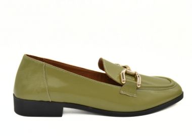 HAWKINS ΓΥΝΑΙΚΕΙΟ ΔΕΡΜΑΤΙΝΟ LOAFER ROM06 Y348 VERDE AVOCADO - HAWKINS PREMIUM - 