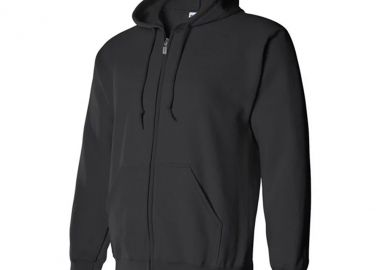 Heavyweight Full Zip Hooded Sweat Gildan 18600 Black - Gildan - 