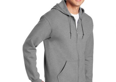 Heavyweight Full Zip Hooded Sweat Gildan 18600 Sport Grey -  - 