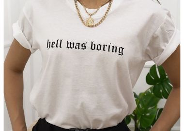 HELL WHITE TSHIRT - sense-shop - 