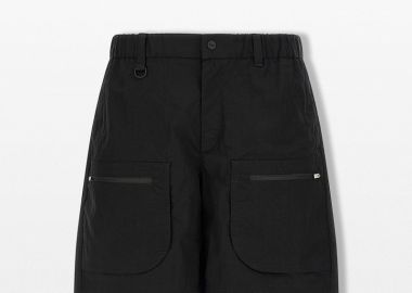 HERNO Ανδρικό Μαύρο Laminar Cargo Bermuda Shorts - HERNO - 